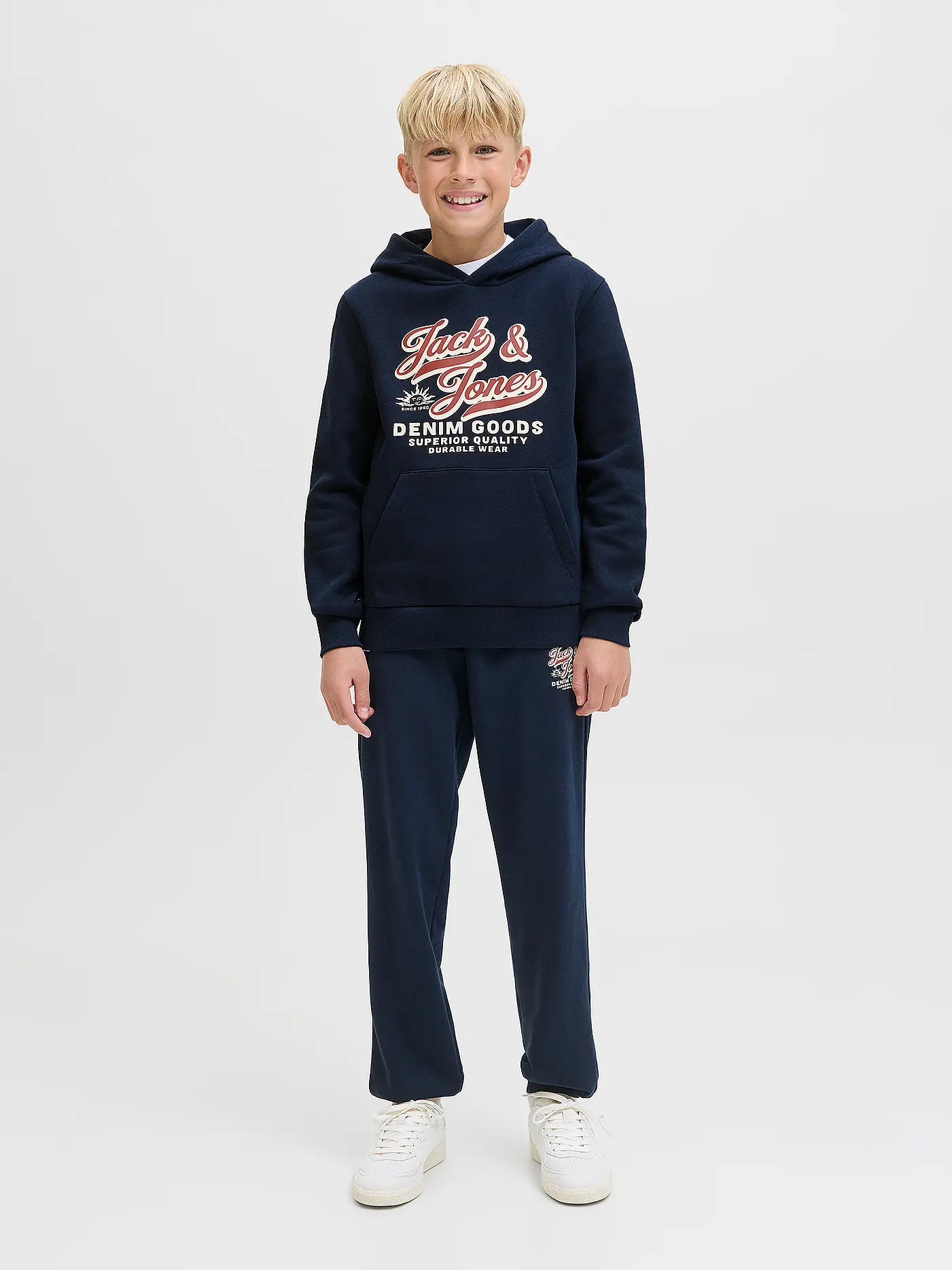 JACK & JONES | Jungen Kapuzensweater JJELOGO | dunkelblau